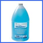 A large gallon container filled with blue liquid. The label on the container reads "Heatstar" and contains text along with some small logos. The container has a standard screw-top lid. | AES - Pool Heating & Energy Efficient Products